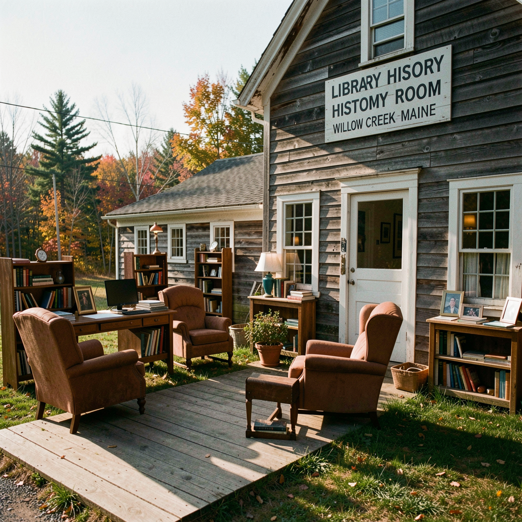 The Carnegie Library's local history room has seen a 200% increase in visitor traffic since 2021, driven by genealogy tourists and visitors seeking connection to Willow Creek's past.